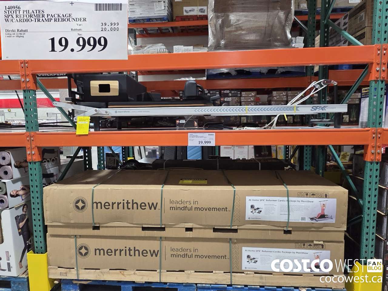 140956 STOTT PILATES SPX REFORMER PACKAGE W/CARDIO-TRAMP REBOUNDER ($20000.00 INSTANT SAVINGS EXPIRES ON 2025-06-22) $19999.00