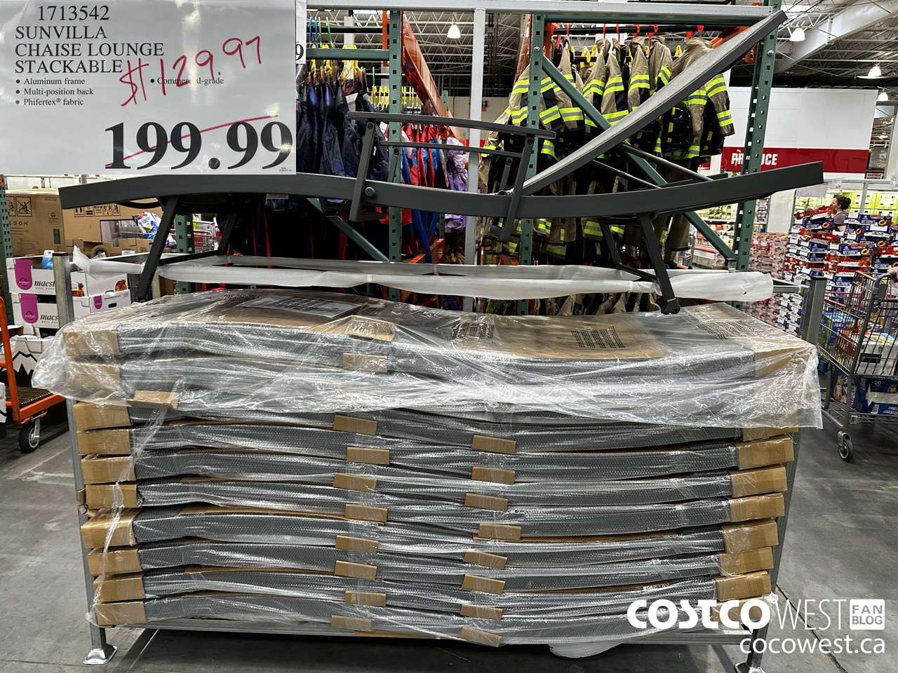 1713542 SUNVILLA CHAISE LOUNGE STACKABLE $129.97