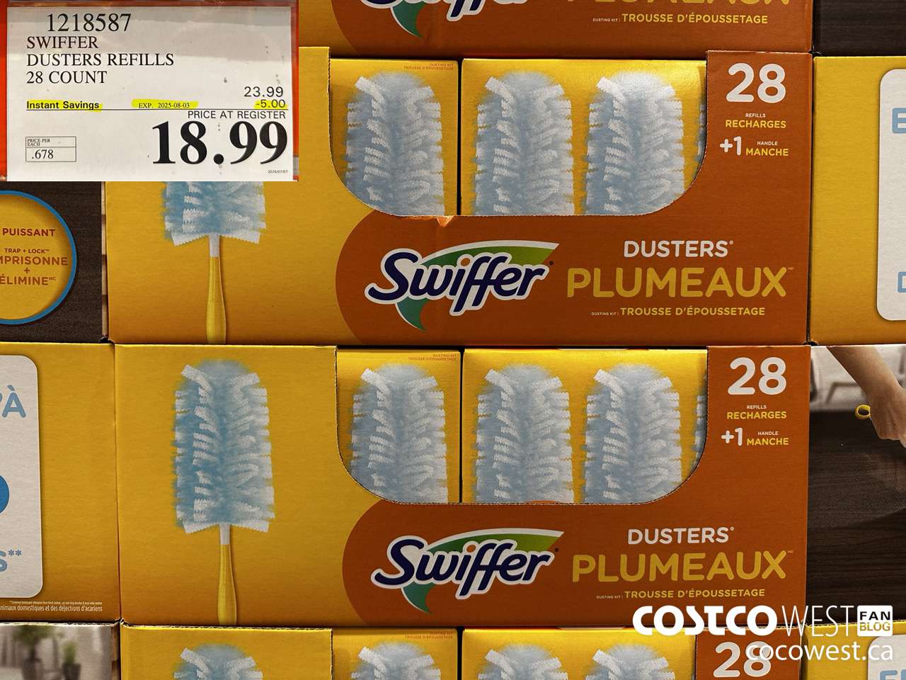 1218587 SWIFFER DUSTERS REFILLS 28 COUNT ($5.00 INSTANT SAVINGS EXPIRES ON 2025-08-03) $18.99