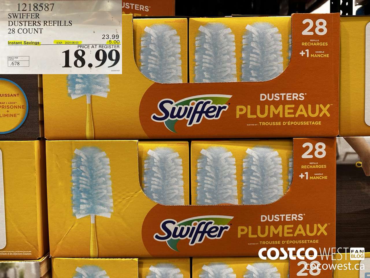1218587 SWIFFER DUSTERS REFILLS 28 COUNT ($5.00 INSTANT SAVINGS EXPIRES ON 2025-08-03) $18.99