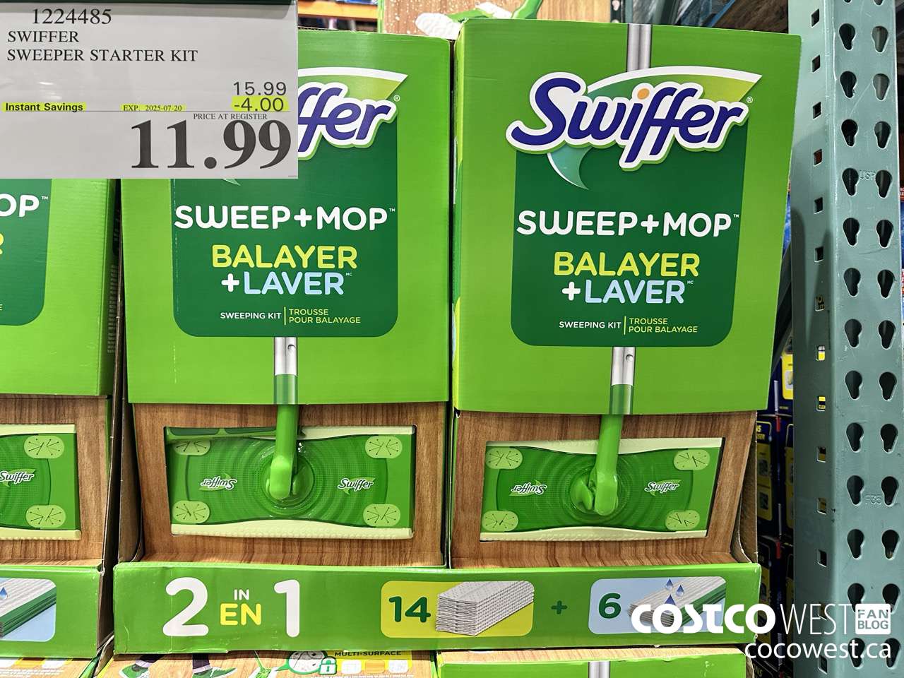 1224485 SWIFFER SWEEPER STARTER KIT ($4.00 INSTANT SAVINGS EXPIRES ON 2025-07-20) $11.99