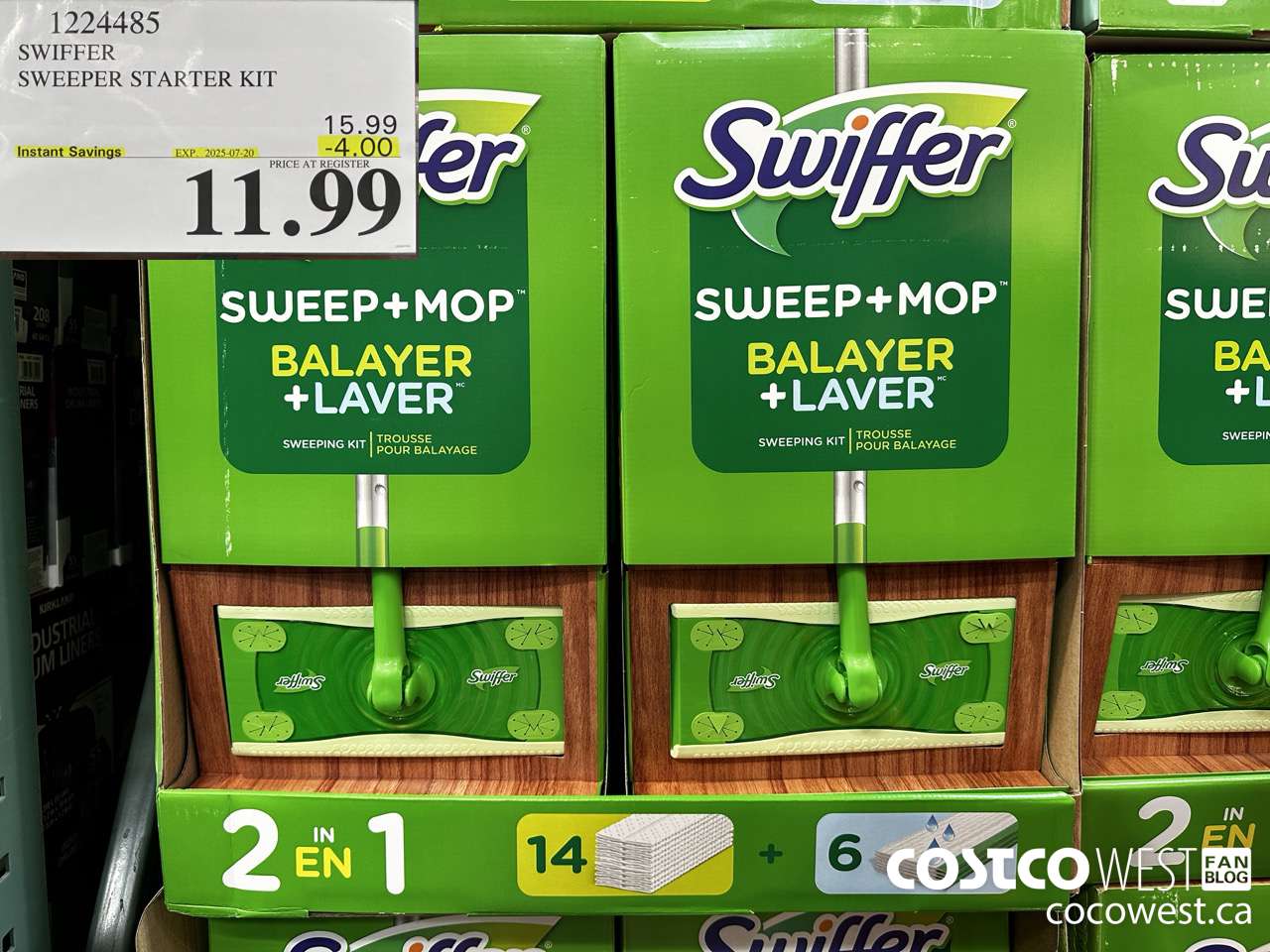 1224485 SWIFFER SWEEPER STARTER KIT ($4.00 INSTANT SAVINGS EXPIRES ON 2025-07-20) $11.99