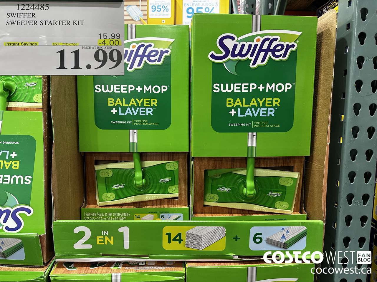 1224485 SWIFFER SWEEPER STARTER KIT ($4.00 INSTANT SAVINGS EXPIRES ON 2025-07-20) $11.99