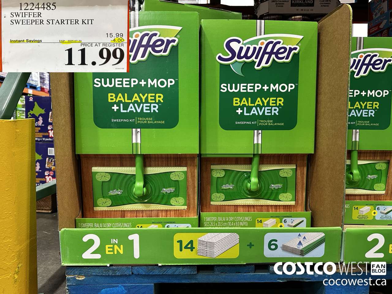 1224485 SWIFFER SWEEPER STARTER KIT ($4.00 INSTANT SAVINGS EXPIRES ON 2025-07-20) $11.99