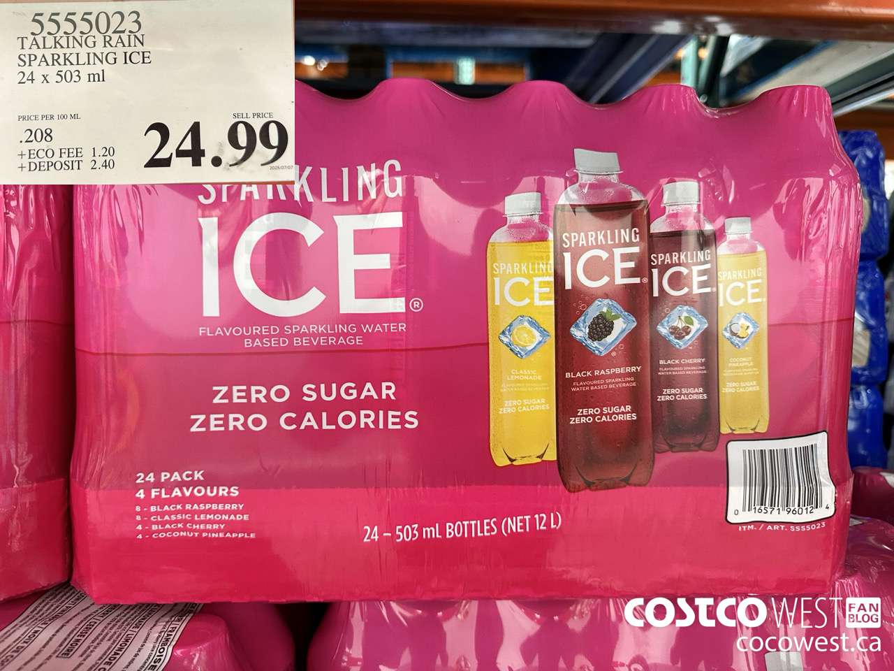 5555023 TALKING RAIN SPARKLING ICE 24 X 503ML $24.99