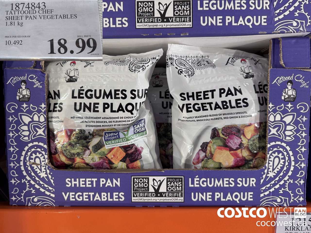 1874843 TATTOOED CHEF SHEET PAN VEGETABLES 1.81 kg $18.99