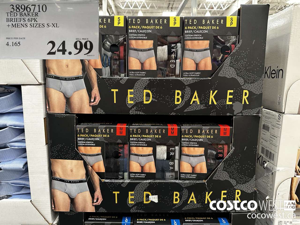 3896710 TED BAKER BRIEFS 6PK MENS SIZES S-XL $24.99