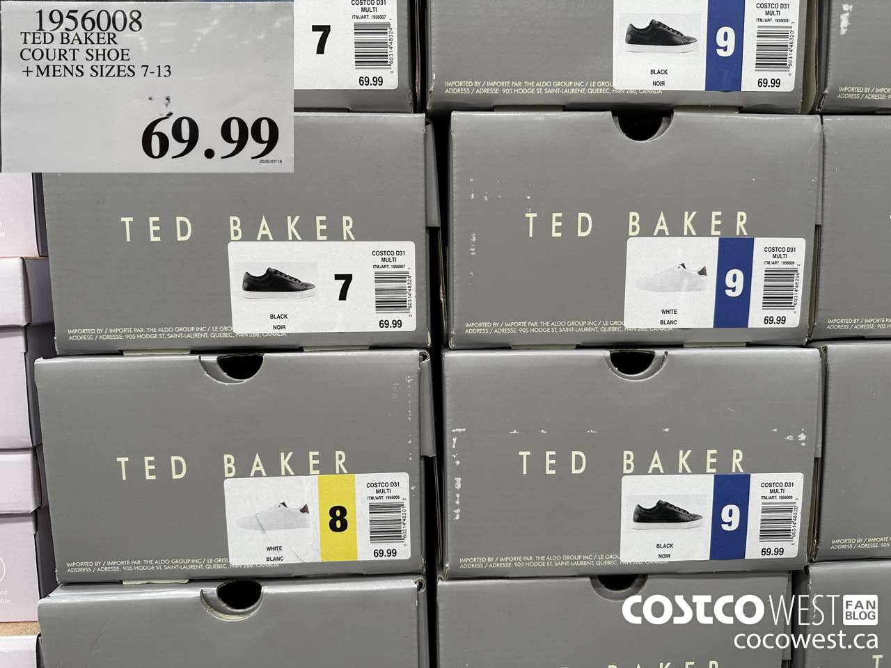 1956008 TED BAKER COURT SHOE MENS SIZES 7-13 $69.99