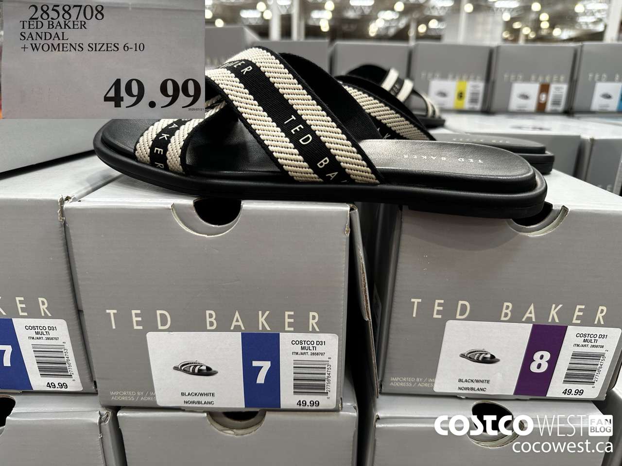 2858708 TED BAKER SANDAL WOMENS SIZES 6-10 $49.99