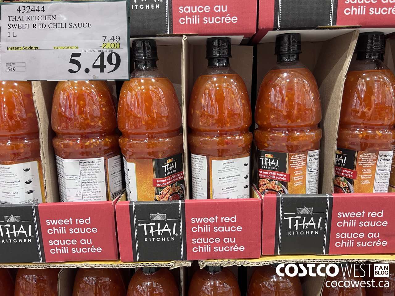 432444 THAI KITCHEN SWEET RED CHILI SAUCE 1L ($2.00 INSTANT SAVINGS EXPIRES ON 2025-07-06) $5.49