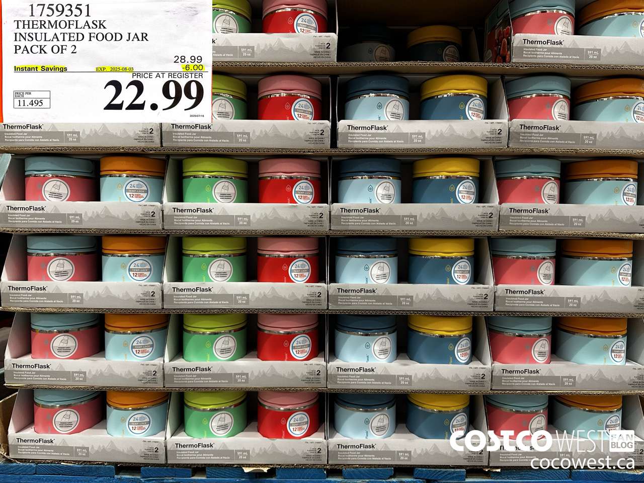 1759351 THERMOFLASK INSULATED FOOD JAR PACK OF 2 ($6.00 INSTANT SAVINGS EXPIRES ON 2025-08-03) $22.99