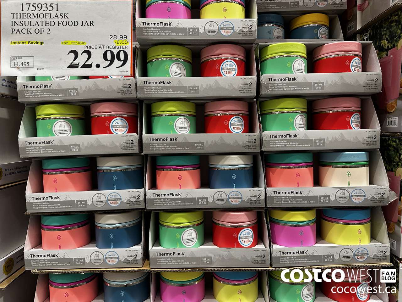 1759351 THERMOFLASK STAINLESS STEEL FOOD JAR 2 PACK ($6.00 INSTANT SAVINGS EXPIRES ON 2025-08-03) $22.99