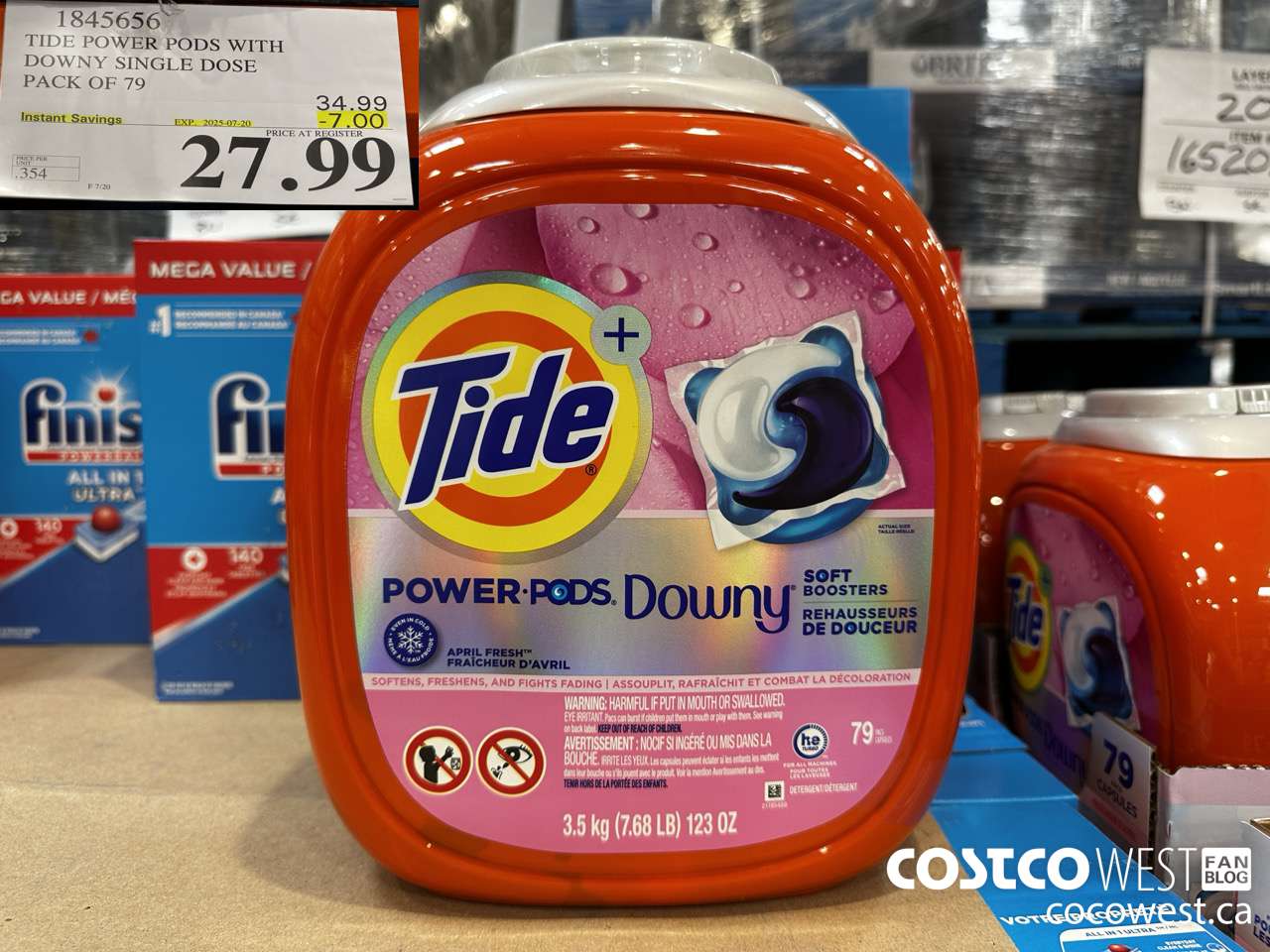 1845656 TIDE POWER PODS WITH DOWNY SINGLE DOSE PACK OF 79 ($7.00 INSTANT SAVINGS EXPIRES ON 2025-07-20) $27.99