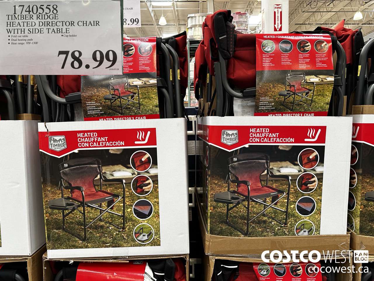 1740558 TIMBER RIDGE HEATER DIRECTOR CHAIR $78.99