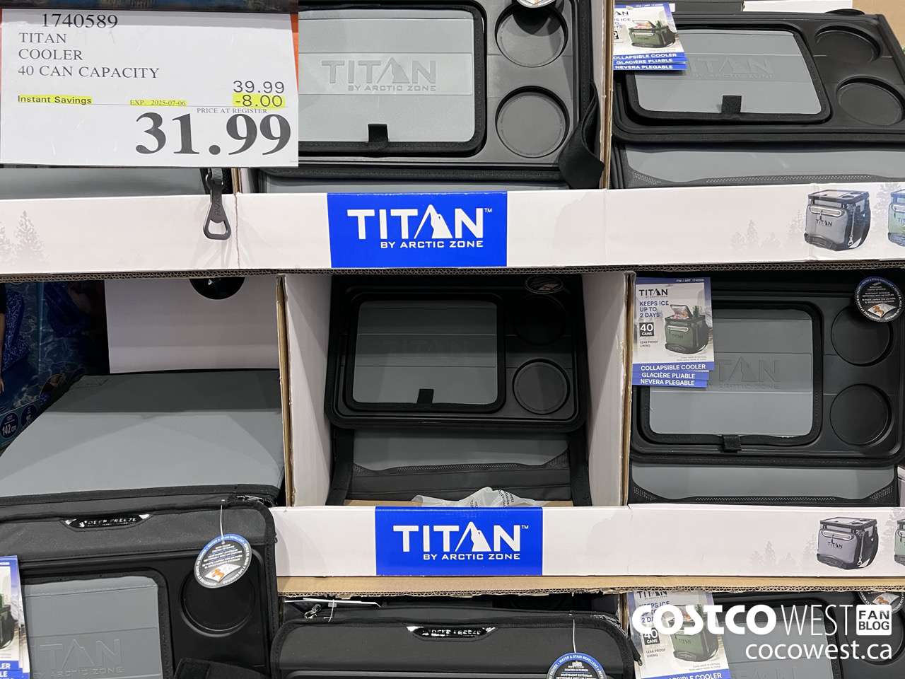 1740589 TITAN COOLER 40 CAN CAPACITY ($8.00 INSTANT SAVINGS EXPIRES ON 2025-07-06) $31.99