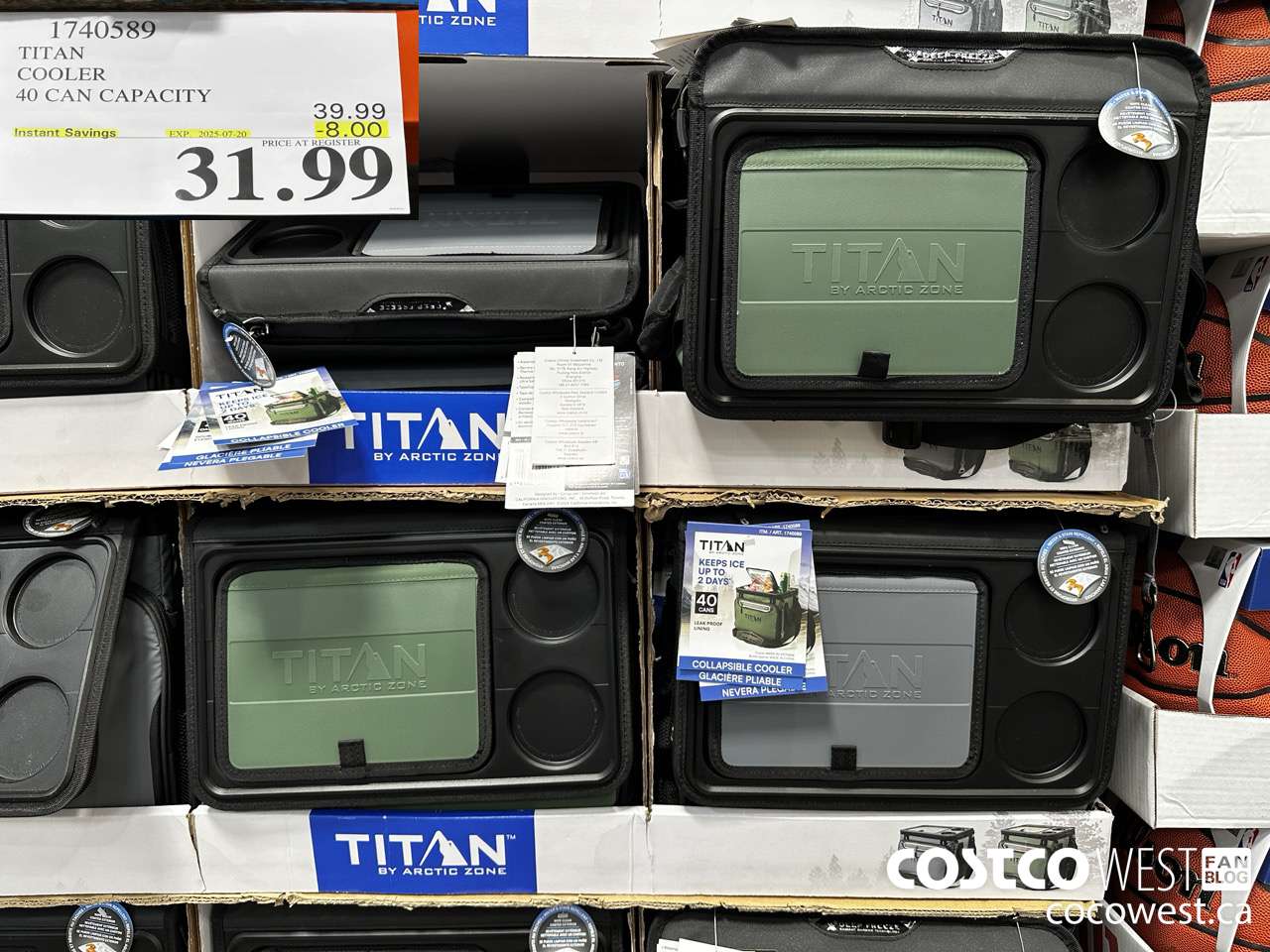 1740589 TITAN COOLER 40 CAN CAPACITY ($8.00 INSTANT SAVINGS EXPIRES ON 2025-07-20) $31.99