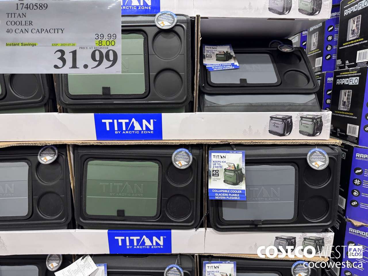 1740589 TITAN COOLER 40 CAN CAPACITY ($8.00 INSTANT SAVINGS EXPIRES ON 2025-07-20) $31.99
