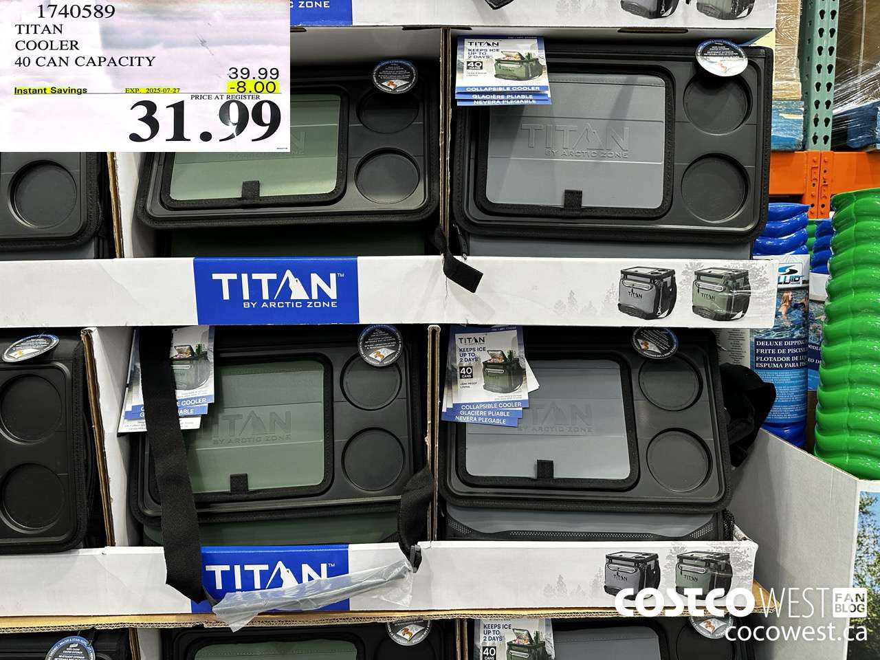 1740589 TITAN COOLER 40 CAN CAPACITY ($8.00 INSTANT SAVINGS EXPIRES ON 2025-07-27) $31.99