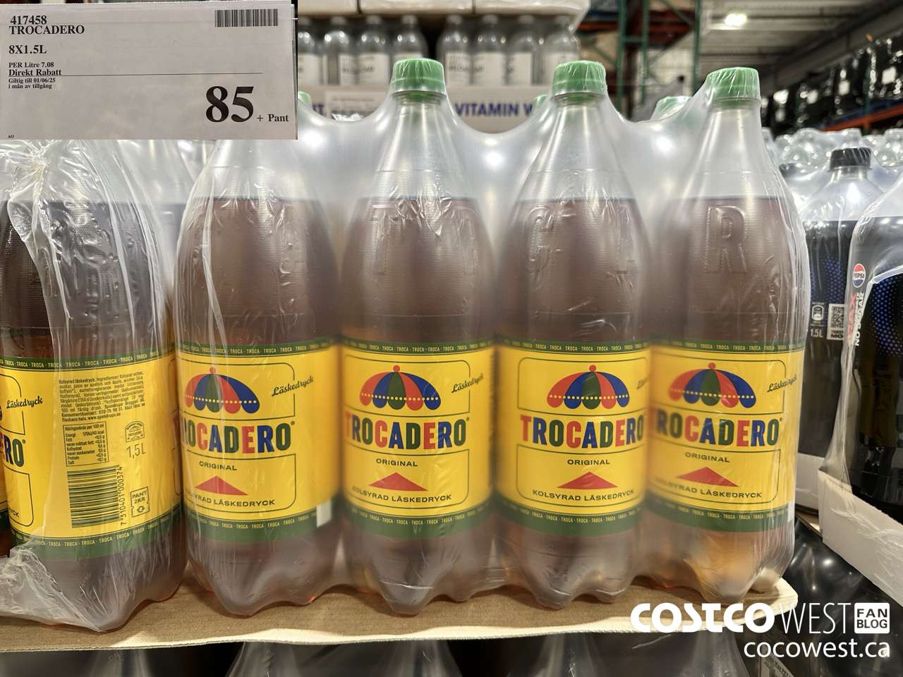 417458 TROCADERO 8 X 1.5L $85.00