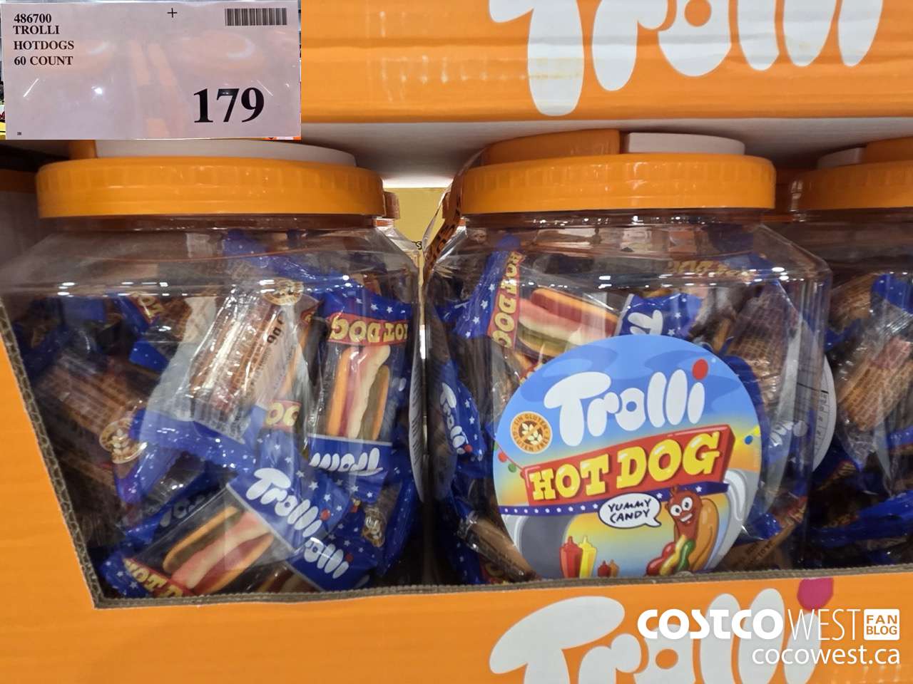 486700 TROLLI HOTDOGS 60 COUNT $179.00