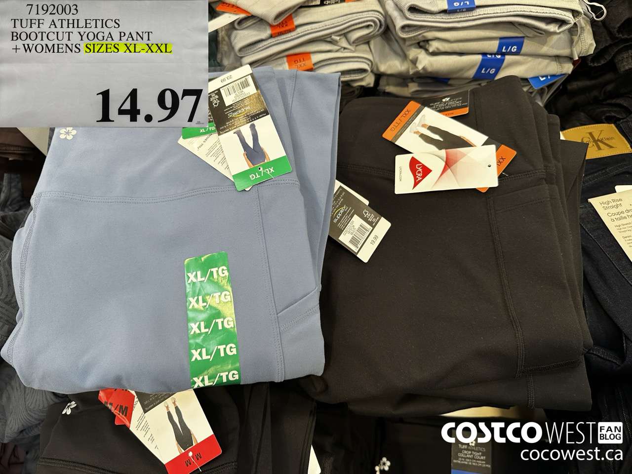 7192003 TUFF ATHLETICS BOOTCUT YOGA PANT WOMENS SIZES XL-XXL  $14.97