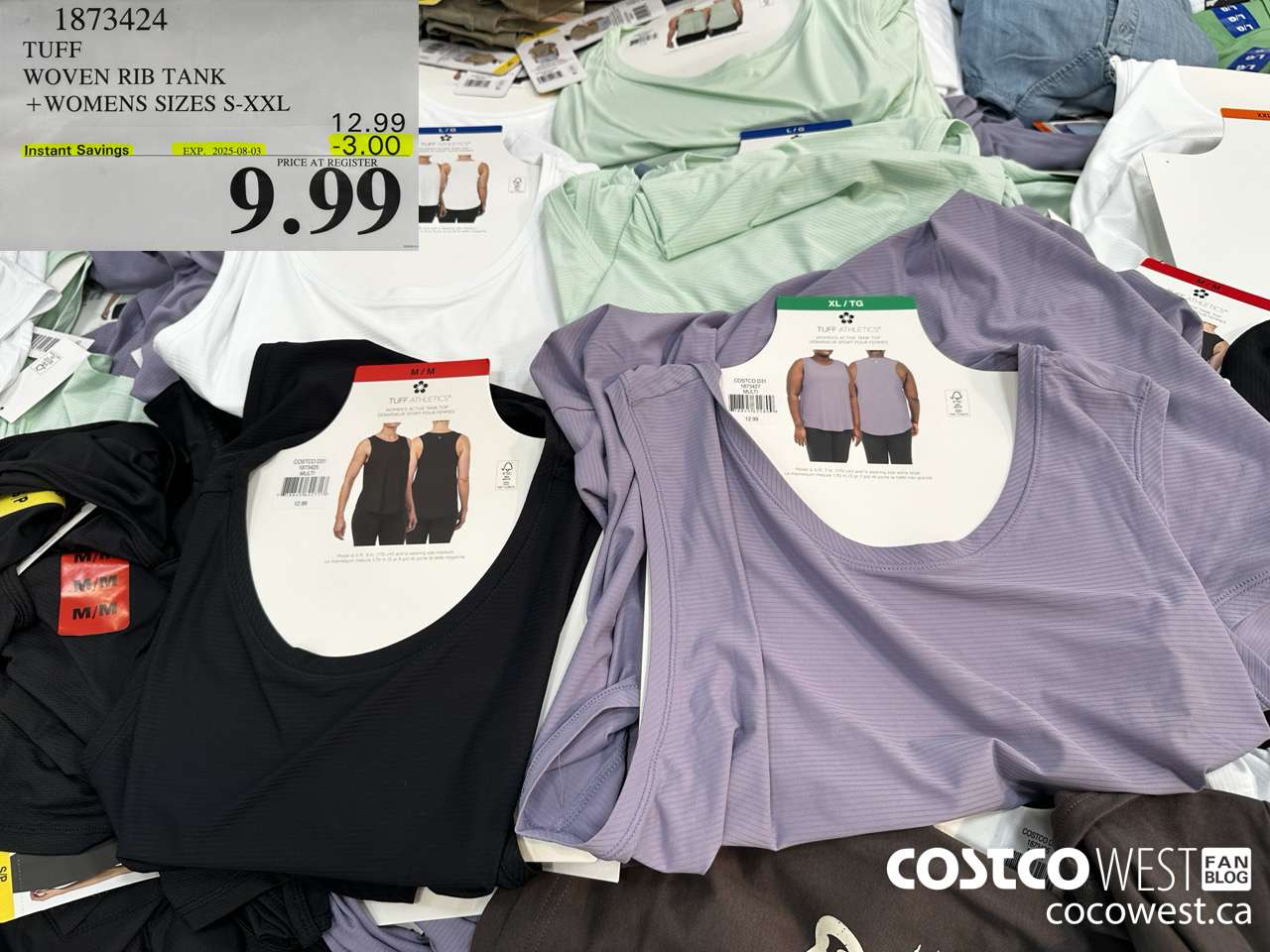 1873424 TUFF WOVEN RIB TANK WOMENS SIZES S-XXL ($3.00 INSTANT SAVINGS EXPIRES ON 2025-08-03) $9.99