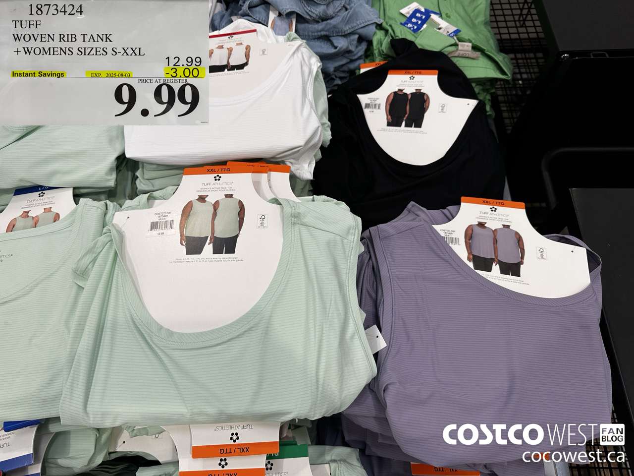 1873424 TUFF WOVEN RIB TANK WOMENS SIZES S-XXL ($3.00 INSTANT SAVINGS EXPIRES ON 2025-08-03) $9.99