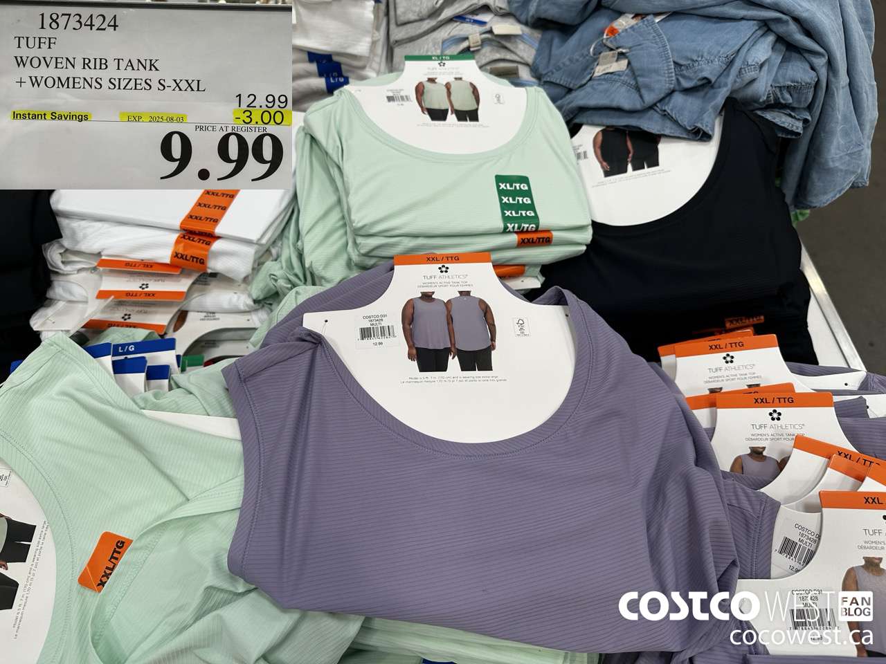 1873424 TUFF WOVEN RIB TANK WOMENS SIZES S-XXL ($3.00 INSTANT SAVINGS EXPIRES ON 2025-08-03) $9.99