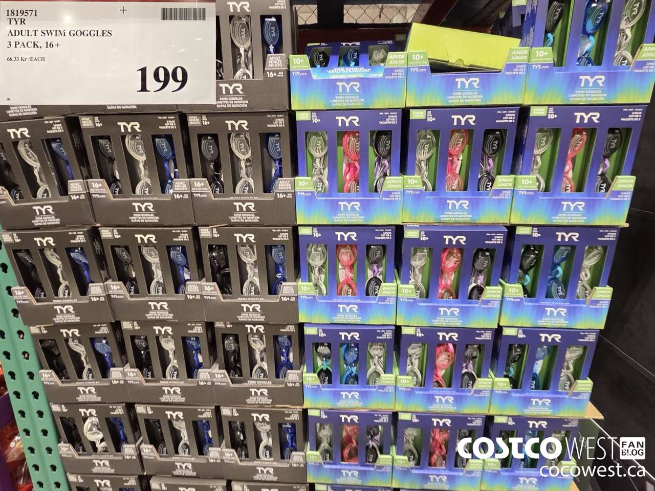 1819571 TYR ADULT GOGGLES 3 PACK 16+ $199.00