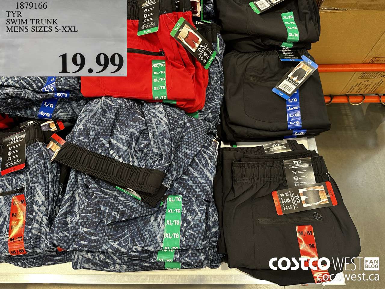 13879166 TYR SWIM TRUNK MENS SIZES S-XXL  $19.99