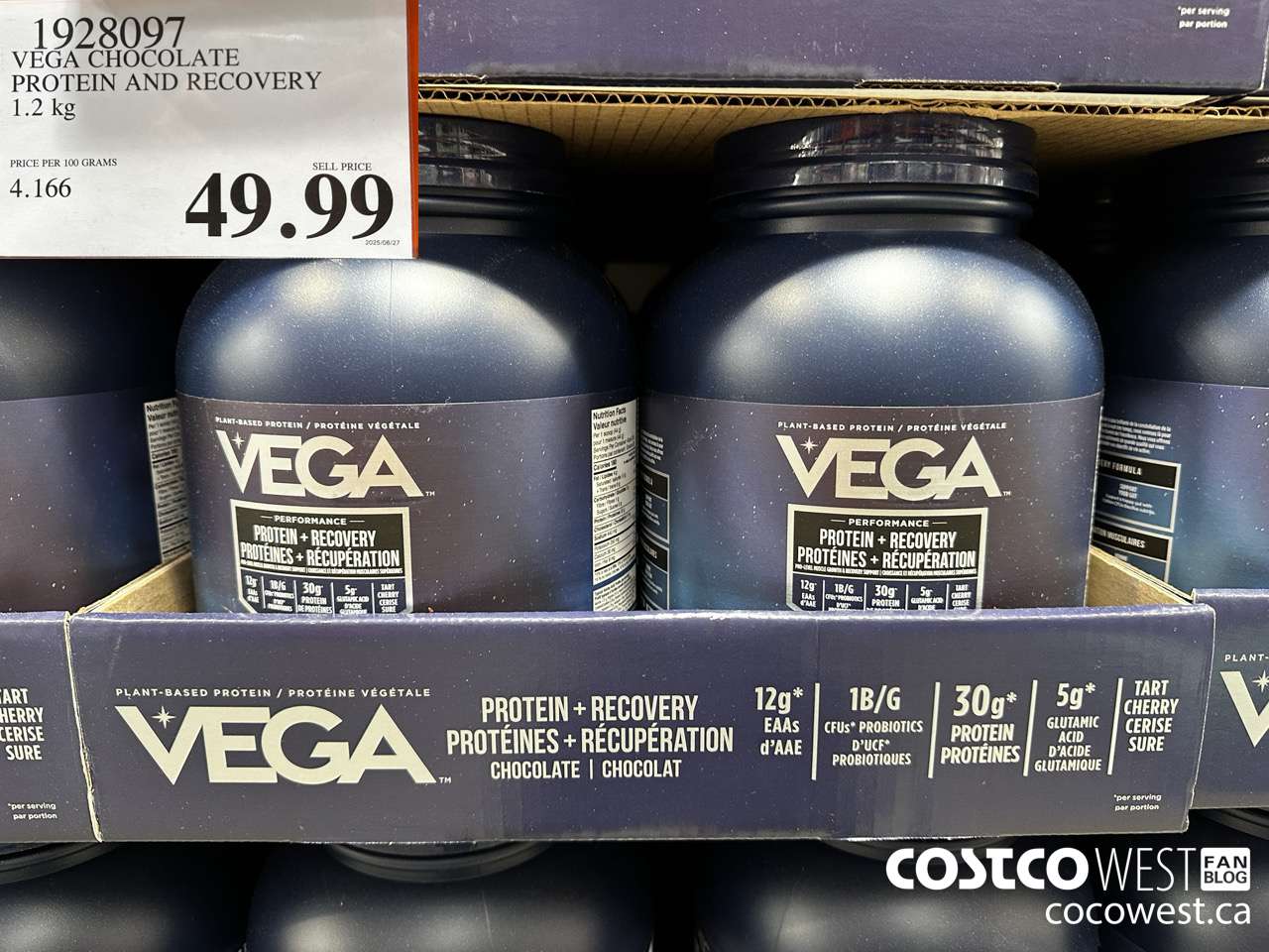 1928097 VEGA CHOCOLATE PROTEIN AND RECOVERY 1.2 KG $49.99