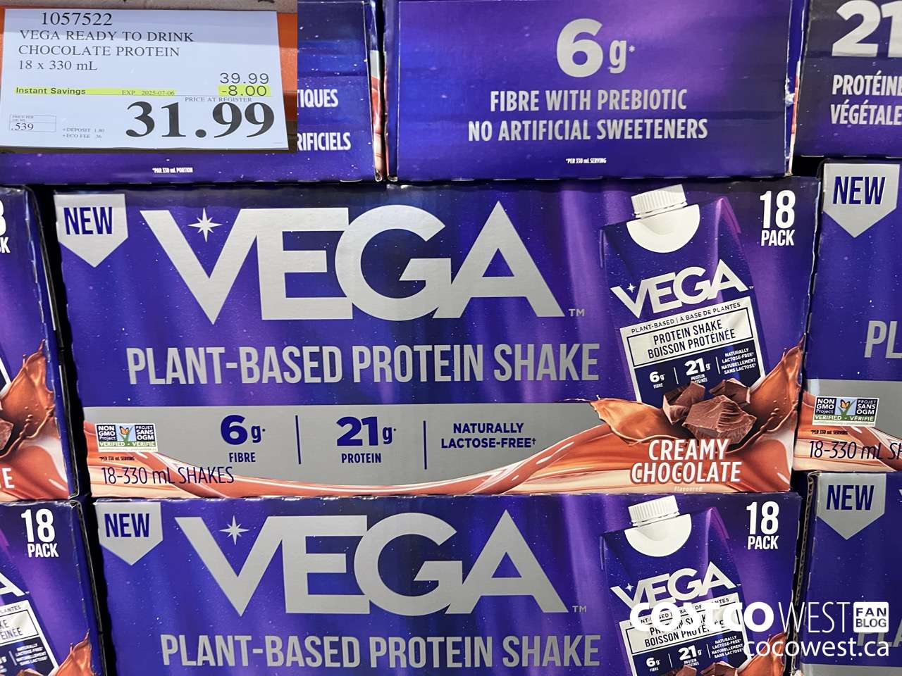 1057522 VEGA READY TO DRINK CHOCOLATE PROTEIN 1 X 330ML ($8.00 INSTANT SAVINGS EXPIRES ON 2025-07-06) $31.99