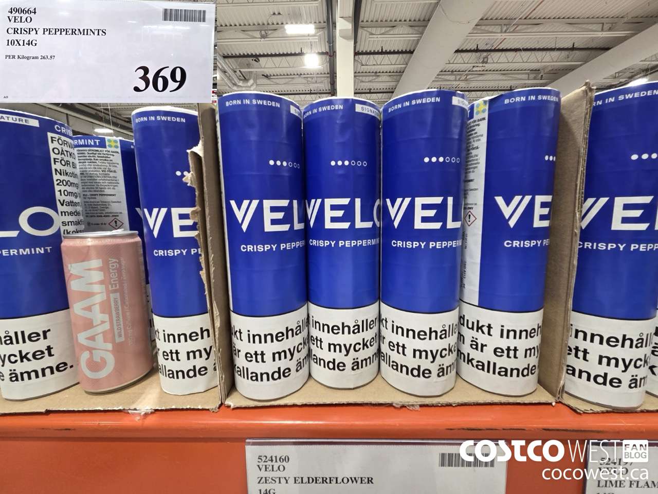490664 VELO CRISPY PEPPERMINTS 10 X 14G $369.00