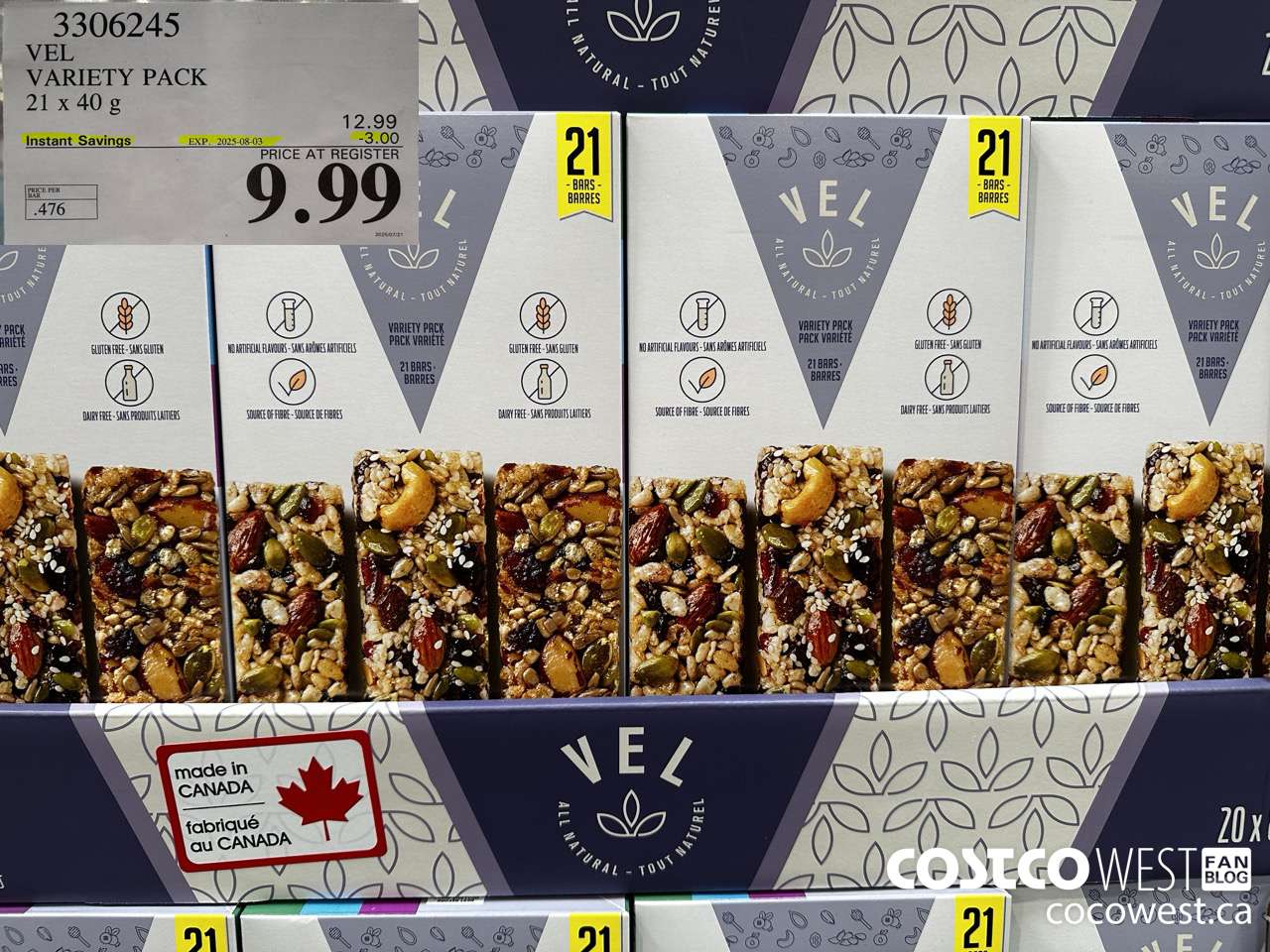 3306245 VEL VARIETY PACK 21 X 40G ($3.00 INSTANT SAVINGS EXPIRES ON 2025-08-03) $9.99