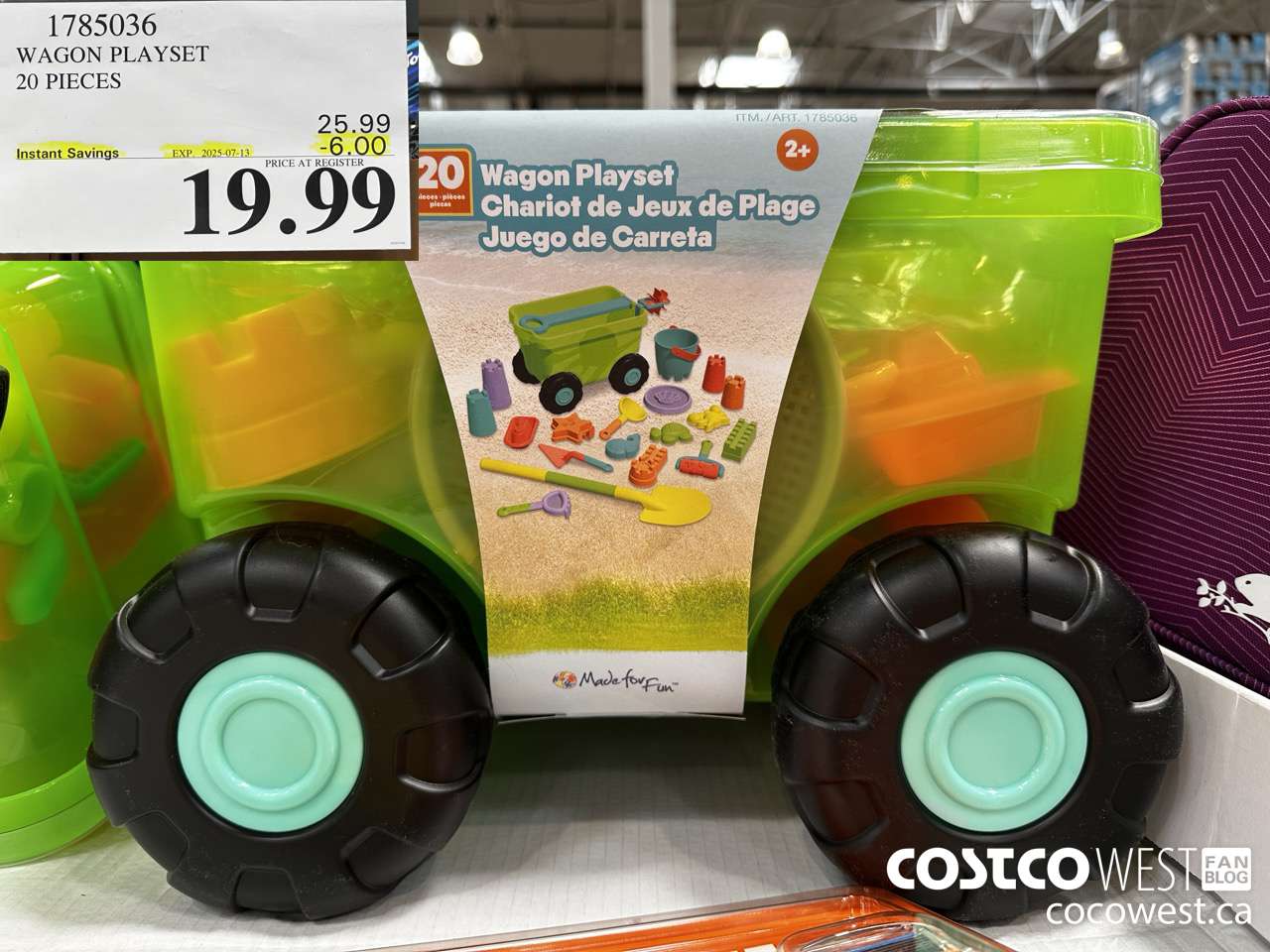 1785036 WAGON PLAYSET 20 PIECES ($6.00 INSTANT SAVINGS EXPIRES ON 2025-07-13) $19.99