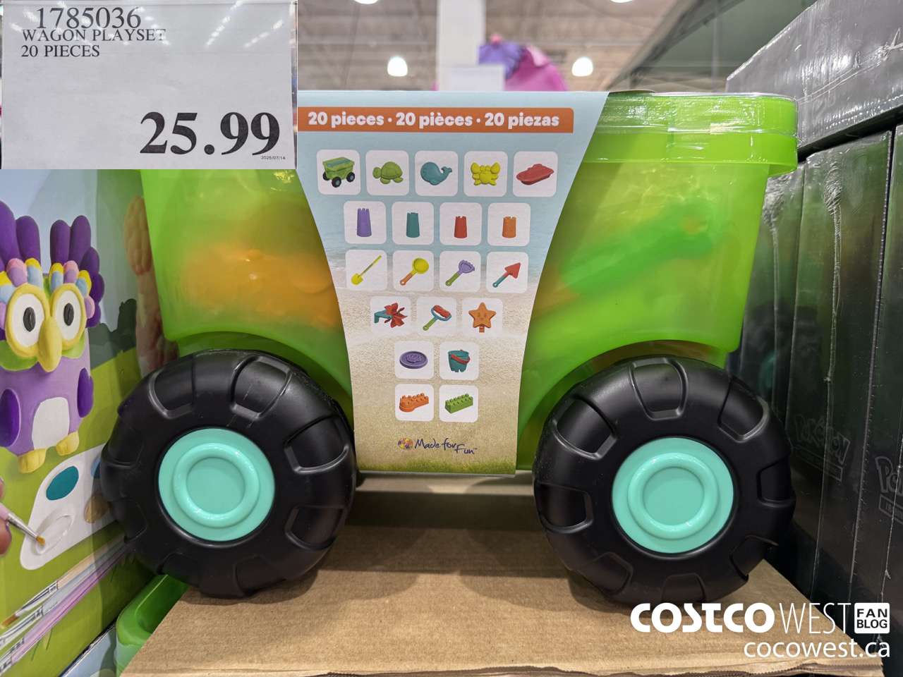 1785036 WAGON PLAYSET 20 PIECES $25.99