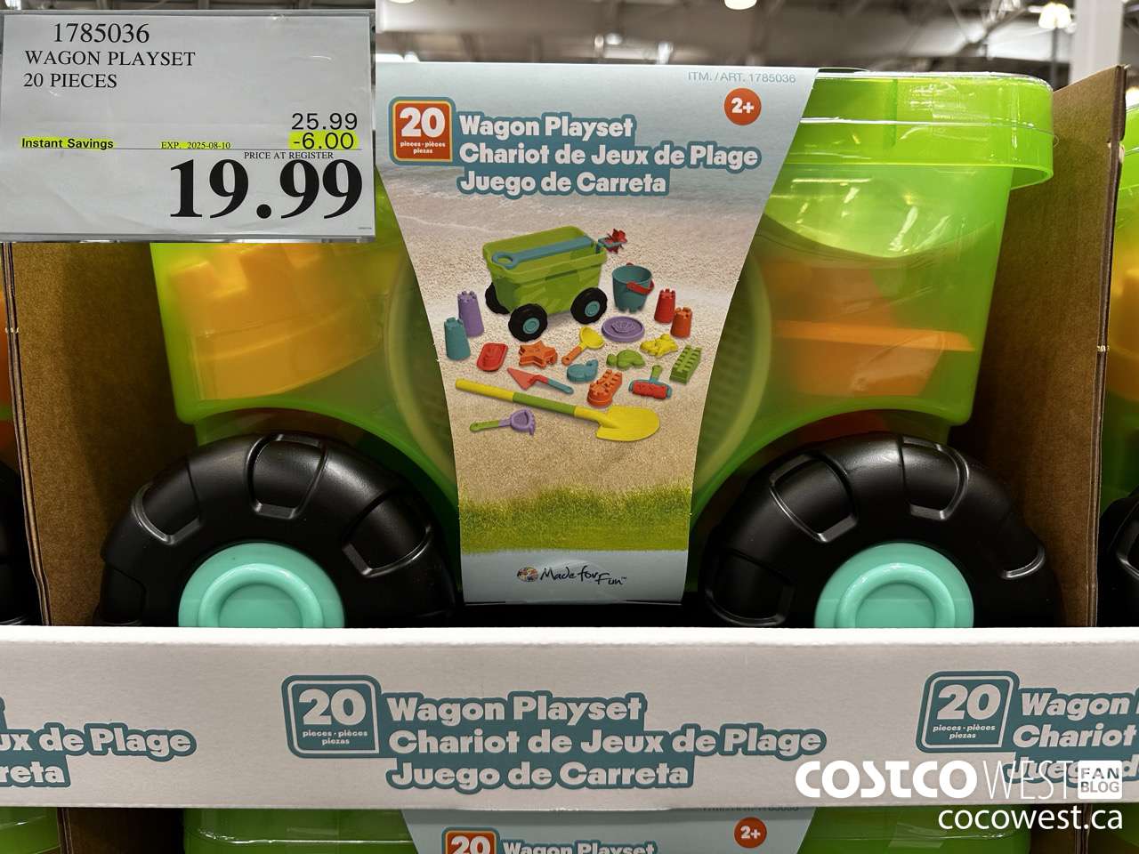 1785036 WAGON PLAYSET 20 PIECES ($6.00 INSTANT SAVINGS EXPIRES ON 2025-08-10) $19.99