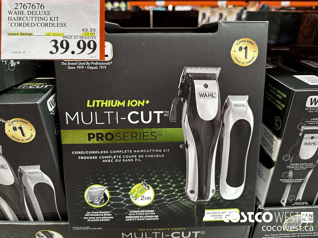 2767676 WAHL DELUXE HAIRCUTTING KIT CORDED/CORDLESS ($10.00 INSTANT SAVINGS EXPIRES ON 2025-07-13) $39.99