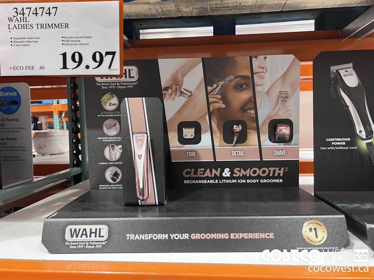 3474747 WAHL LADIES TRIMMER $19.97