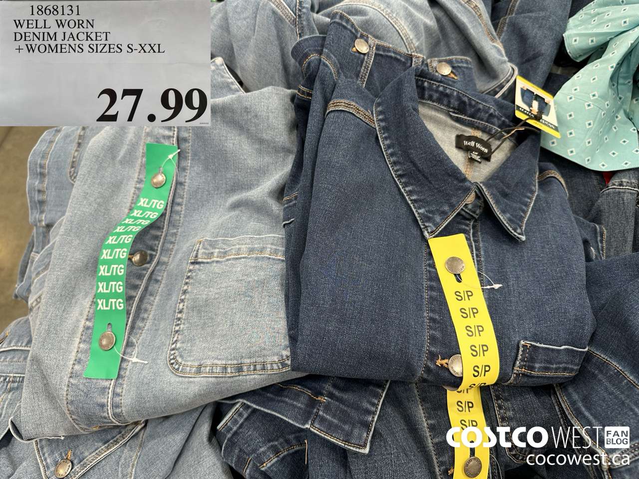 18638131 WELL WORN DENIM JACKET WOMENS SIZES S-XXL  $27.99