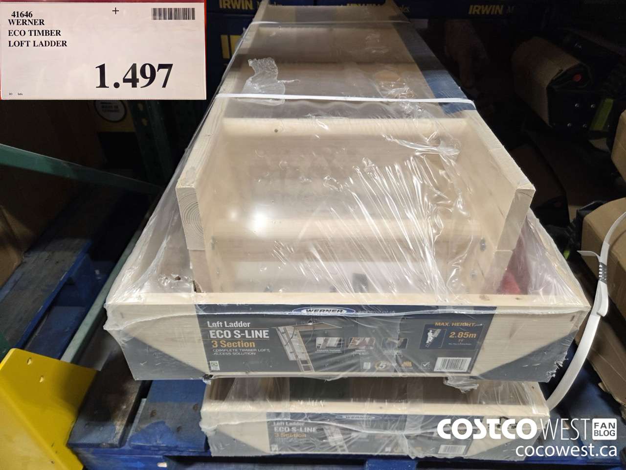 41646 WERNER ECO TIMBER LOFT LADDER $1497.00