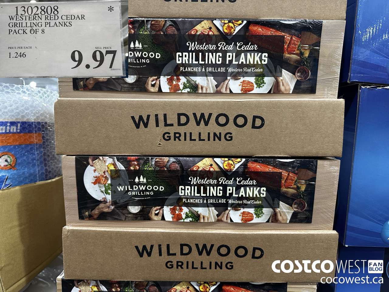 1302808 WESTERN RED CEDAR GRILLING PLANKS PACK OF $9.97