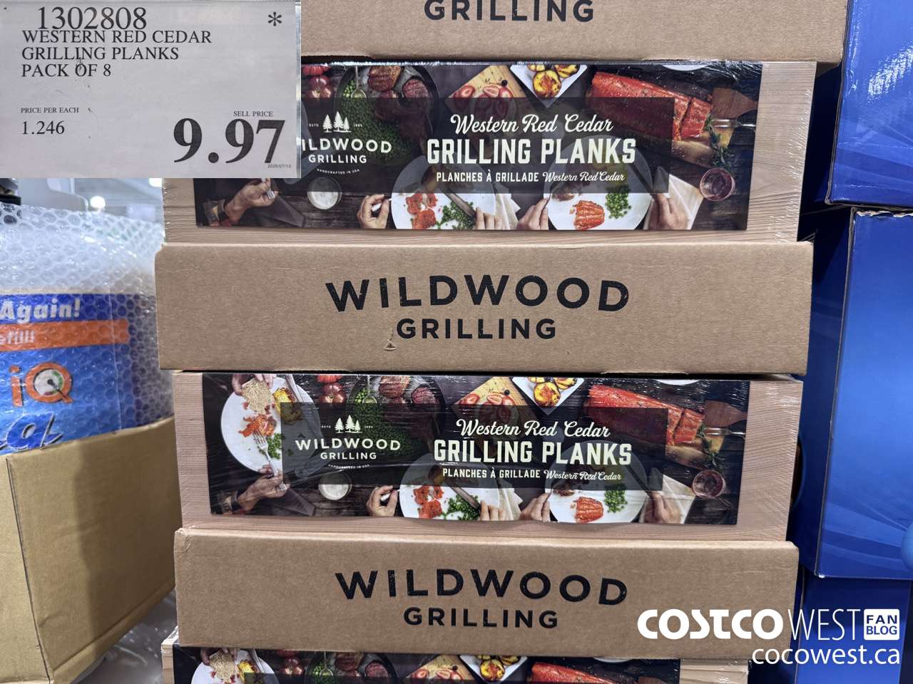 1302808 WESTERN RED CEDAR GRILLING PLANKS PACK OF $9.97