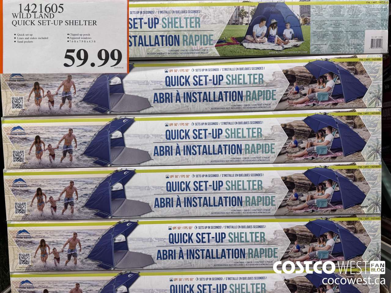 1421605 WILD LAND QUICK SET-UP SHELTER $59.99