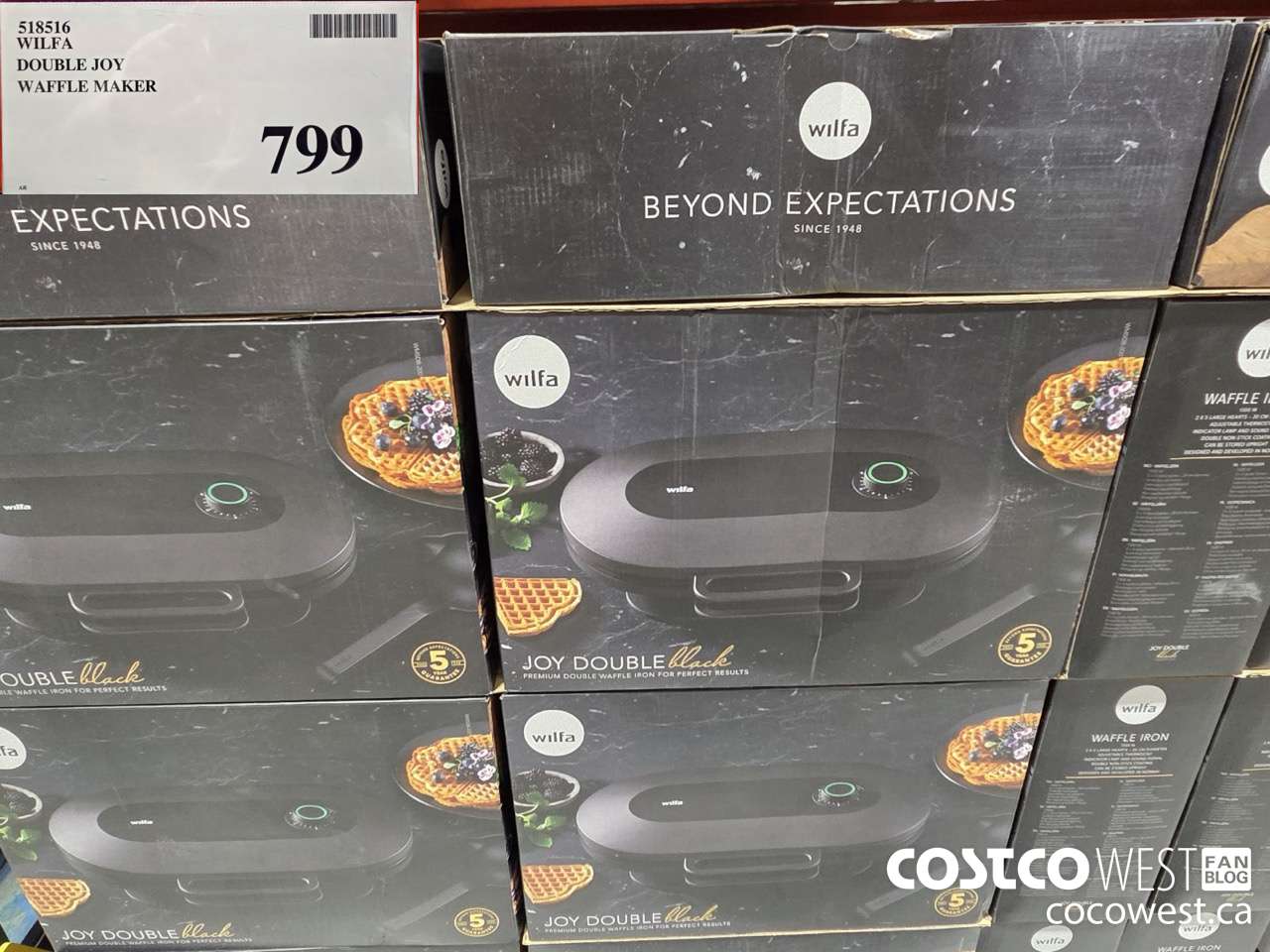 518516 WILFA DOUBLE JOY WAFFLE MAKER $799.00