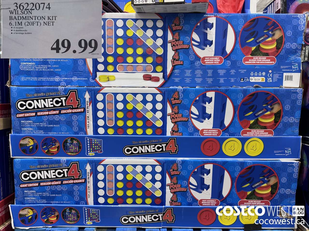 3622074 WILSON BADMINTON KIT 6.1M (20FT) NET $49.99