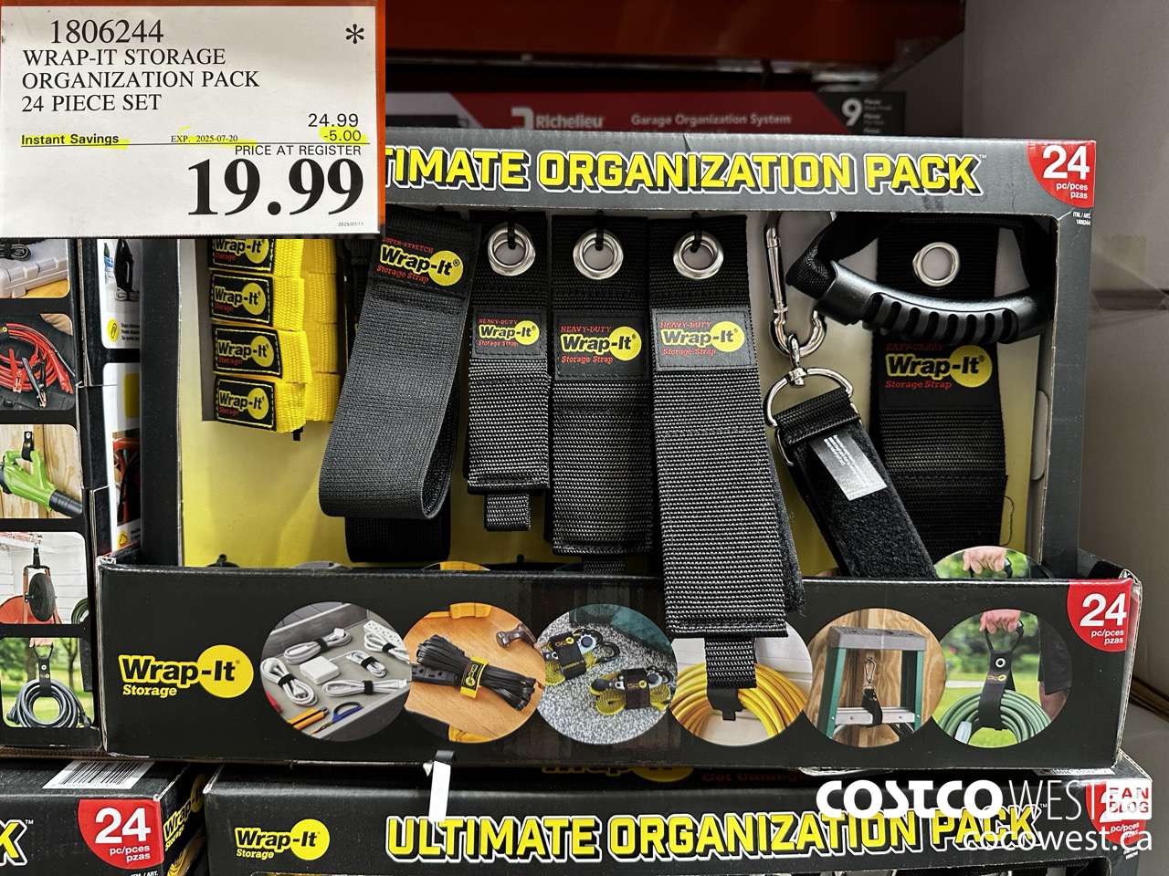 1806244 WRAP-IT STORAGE ORGANIZATION PACK 24 PIECE SET ($5.00 INSTANT SAVINGS EXPIRES ON 2025-07-20) $19.99