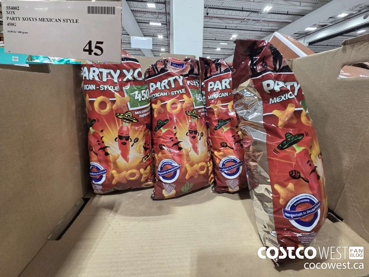 554002 XOX PARTY XOXYS MEXICAN STYLE 450G $45.00