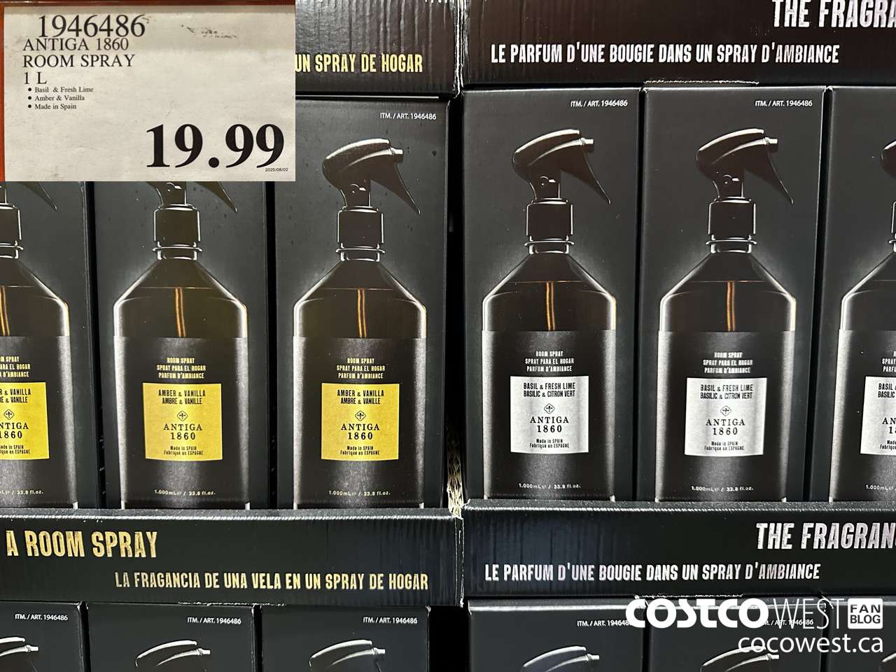 1946486 ANTIGA 1850 ROOM SPRAY 1L $19.99