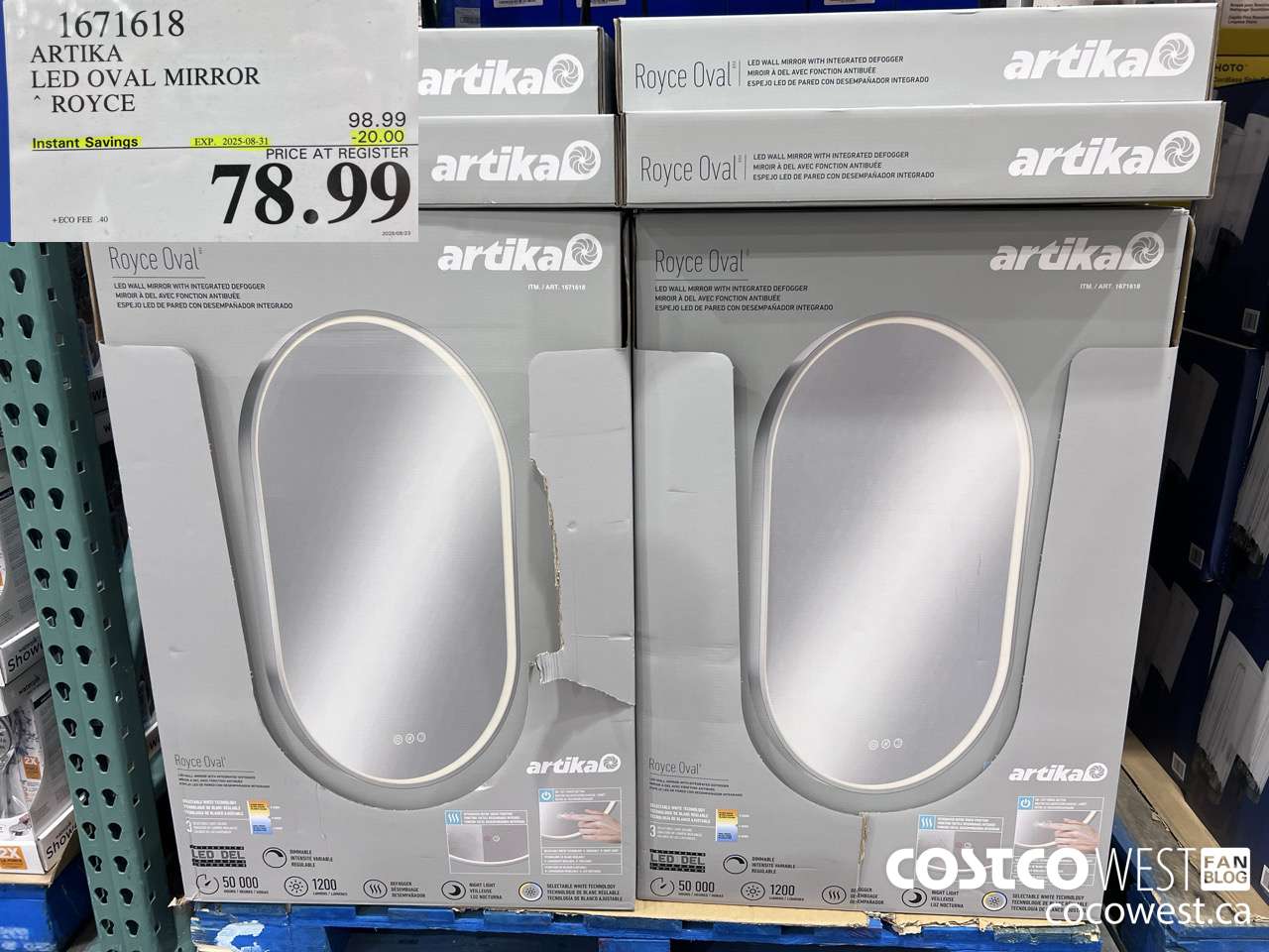 1671618 ARTIKA LED OVAL MIRROR ROYCE ($20.00 INSTANT SAVINGS EXPIRES ON 2025-08-31) $78.99
